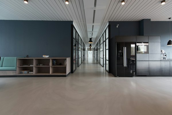 Modern professional office hallway